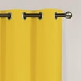 thumbnail image 3 of VCNY Home Neil Yellow Solid Grommet Blackout Curtain Panel, 52" x 90", 3 of 5