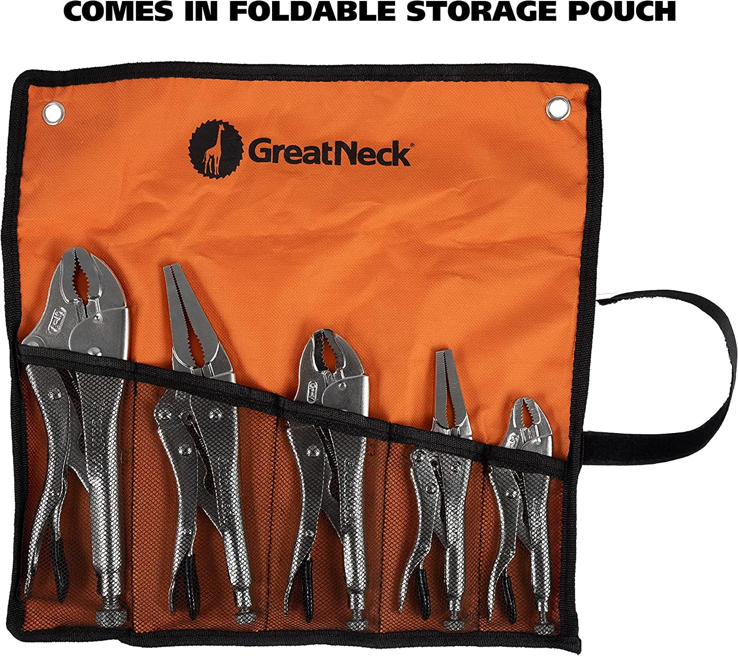 GreatNeck 74230 5 Piece Locking Plier Set