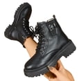 thumbnail image 5 of Willtoo Women'S Fashionable Ankle Boots With Thick Soles And Wide Heels, Laced Up Comfortable And Warm Boots, 5 of 5