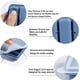 thumbnail image 3 of Bandeja para cubitos de hielo, silicona, con tapa, ideal para deportes y botellas de agua, 10 cavidades (paquete de 2, azul), 3 of 4
