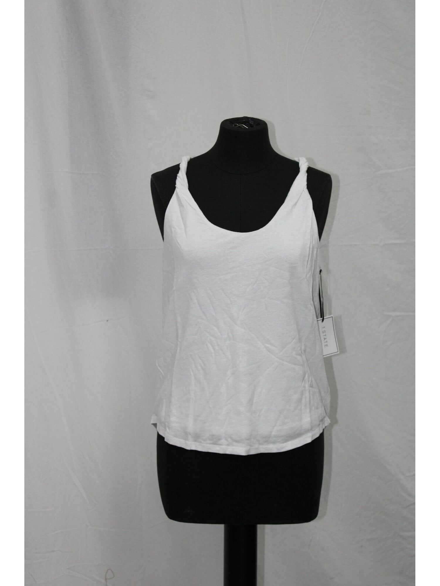 INC Womens Plaid Ruffled Sleeveless Pullover Top Blouse Plus BHFO 0229