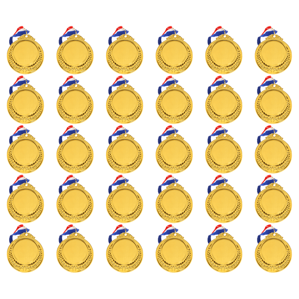 Medalla Ganadores Metal Dorado 5 2 Cm para Competiciones Carreras Fiestas (Oro)