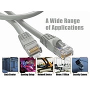 Cable Leader Cat 6 Ethernet Cable 25 ft - Gray | Cat6 RJ45 LAN Network Patch Cord, UTP