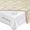 108" L x 54" W, variant on Heavy Duty Table Protector Pad With Flanneling For Dining Room | Round 54" Waterproof Vinyl Tablecloth Easy Ton & Trim Scratch He