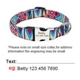 thumbnail image 6 of Beirui Personalised Floral Dog Collar Laser Engraving Name Metal Buckle S-L, 6 of 12