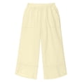 thumbnail image 4 of Penkiiy Trendy Girls Wide Leg Pants with Pockets - High Waist Casual Loose Fit Joggers for Juniors 3-13 Years, 4 of 9