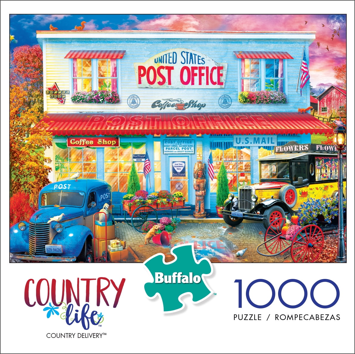 Buffalo Jigsaw Puzzle 1000 Pcs Country 27x20 Americana Poster Included for sale online