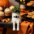 thumbnail image 2 of Clearance! Halloween Whimsical Hanging Leg Planter, Resin Succulent Garden Pot, Mummy, 2 of 8
