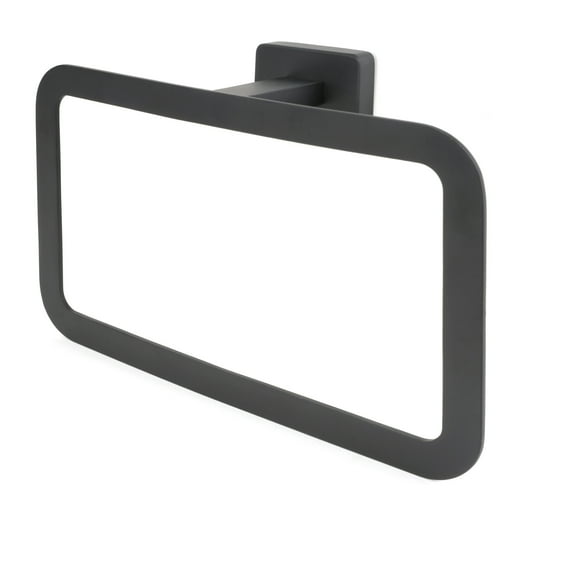 Chicago Series Black Bathroom Towel Ring