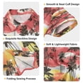 BZSMCE Short-Sleeve Button-Down Shirt Summer Black Palm Red Cloud ...