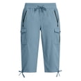 thumbnail image 4 of JOANKDMI Cargo Capri Pants for Women Quick Dry Lightweight Hiking Cropped Trousers with Zipper Pockets Dstring Waist Outdoor Athletic Activewear for Golf Camp, 4 of 6