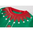 thumbnail image 4 of Popshion Little Boys Girls Christmas Elf Pajamas Sets for Toddler 100% Cotton Pjs Set kids 2 Piece Long Sleeve Sleepwear 8T/6904, 4 of 6