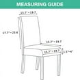 thumbnail image 5 of Chair Slipcover, AUCHEN Super Stretchy Dining Chair Covers Set of 4, Parsons Chair Protector Covers Chair Covers for Dining Room, Furniture Protector Covers for Restaurant Hotel Ceremony (Gray), 5 of 9
