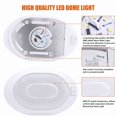 thumbnail image 4 of Facon LED Pancake Dome Light Puck Light Cabinet Light On&Off Switch, 12V DC RV Interior Light for RV Motorhomes Camper Caravan Trailer Boat, 4 of 7