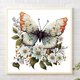 thumbnail image 1 of Cuadros Decorativos Kit de pintura por números DIY mariposa aceite arte imagen artesanía hogar pared decoración (H1424) Wdftyju embutido en tela, 1 of 1