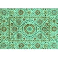 thumbnail image 1 of Ahgly Company Indoor Rectangle Abstract Turquoise Blue Modern Area Rugs, 5' x 8', 1 of 4