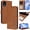 Brown, variant on Flip Case for Samsung Galaxy A03 Core RFID Blocking Magnetic Clasp Wallet Case with 3 Card Slots and Kickstand Function