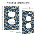 thumbnail image 3 of Fotbe Japanese Water Wave Print Duplex Receptacle Wall Plate, 1-Gang 5.0" x3.0" Wall Outlet Covers, Dual Outlet Faceplates Covers, Color-matched Screws Included-Style S, 3 of 6