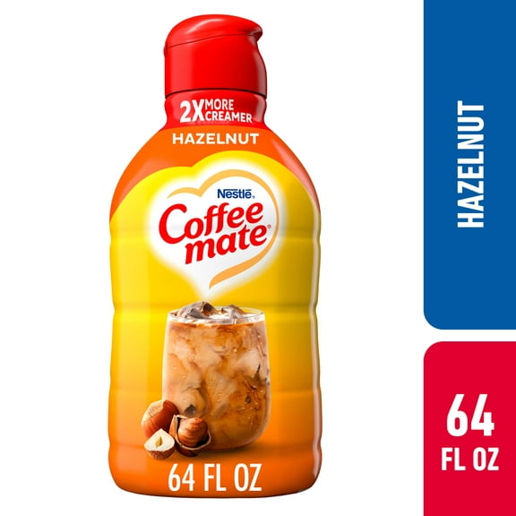 Nestle Coffee Mate Hazelnut Liquid Coffee Creamer, 64 fl oz