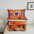 thumbnail image 4 of Erosebridal Basketball Comforter Set Gaming Sports Comforter Ball Games Bedding Set Queen Size Gift for Basketball Lover Orange Black Duvet Set3Pcs, 4 of 6