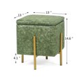 thumbnail image 3 of Joveco Square Folding Storage Ottoman Foot Rest Stool Vanity Stool Piano Stool for Bedroom Living Room 13"D, 3 of 5