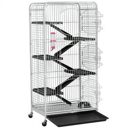 Proselect Large Metal Foldable Cat Cage Big Pet Enclosure 35.5Lx24Wx48H Black Walmart