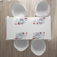 thumbnail image 4 of Ambesonne Pink and White Place Mats Set of 4, Flower Butterfly, Standard Size, Dark Coral Pale Grey, 4 of 4