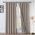 thumbnail image 3 of Juego de cortinas opacas IGEMAEVE, 213 cm de longitud, 2 paneles, lino, 3 of 8