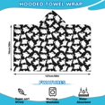 thumbnail image 2 of Halloween Ghost Army Pattern Hooded Bath Towel，50"x30" for Ages 3 To 12 Kids, Quick Dry Lightweight Soft Microfiber Hood Beach Towel Cover Up for Kids, 2 of 7