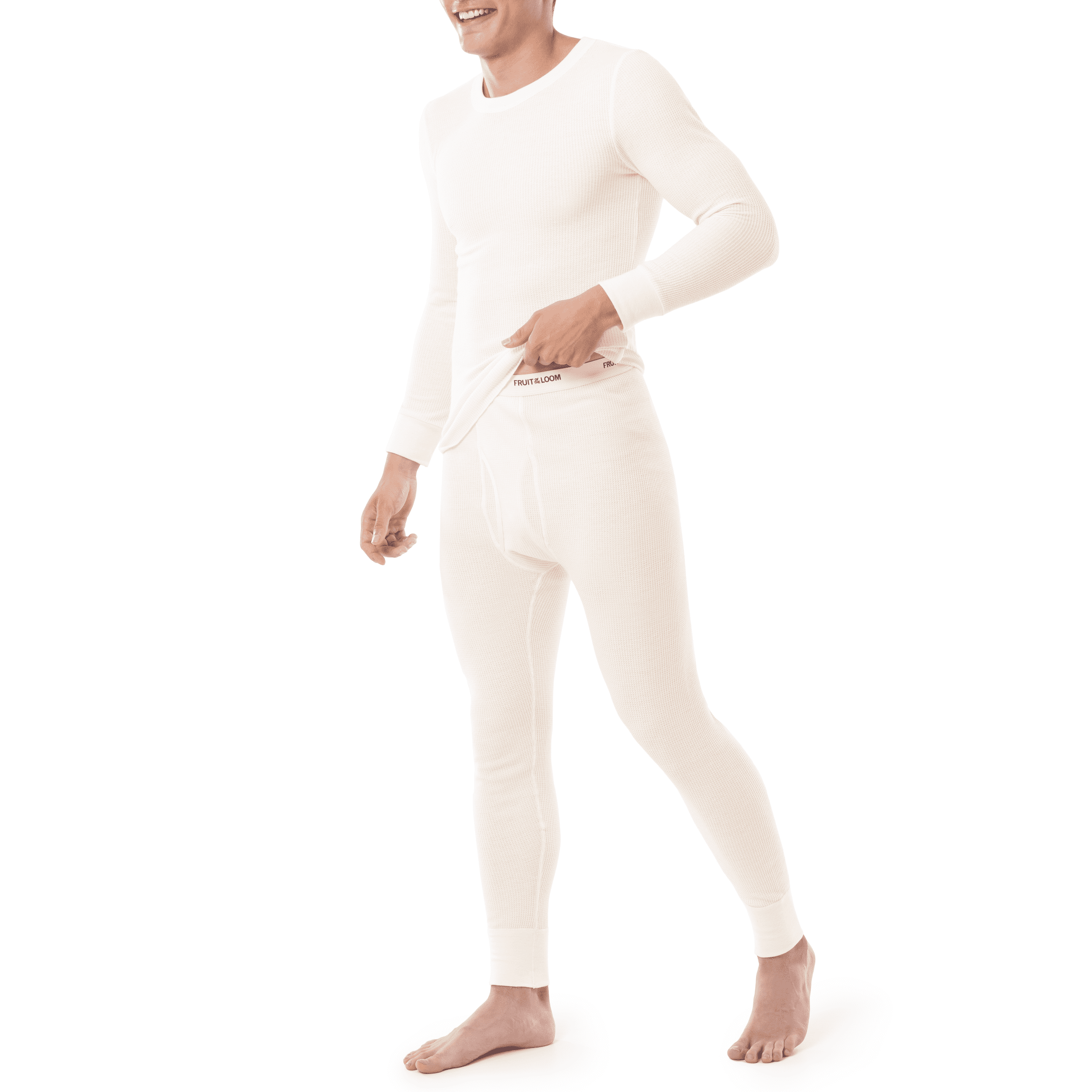 Fruit of the Loom Men's Thermal Waffle Underwear Bottom, 2-Pack, Sizes S-5XL