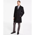 thumbnail image 2 of Kenneth Cole Mens Classic Fit Chesterfield Overcoat Coat 44 R Black Solid, 2 of 2