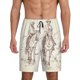 thumbnail image 1 of Balery Cowboys Riding Horses In Desert Pantalones cortos de pijama de punto de algodón para hombre con cinturilla y bolsillos-XX-Large, 1 of 6