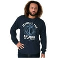 thumbnail image 5 of Jesus is the Anchor of My Soul Long Sleeve TShirt Men Women Brisco Brands S, 5 of 6