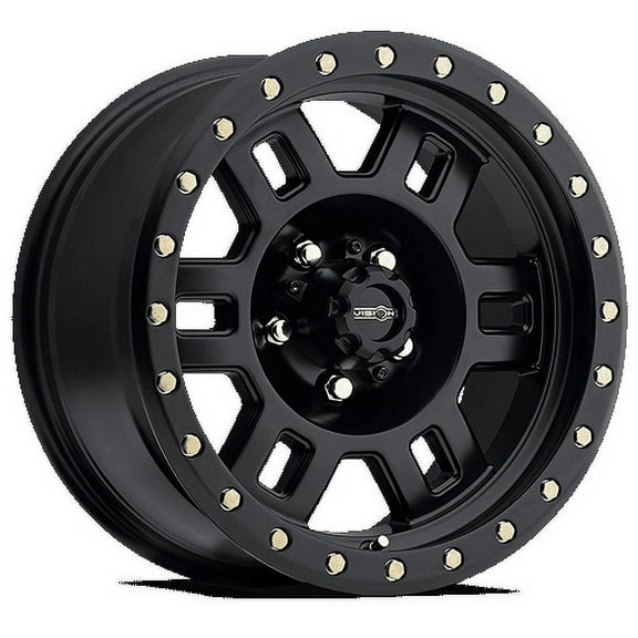 18" Vision Off-Road 398 Manx Matte Black Wheel 18x9 5x5 For Jeep Truck Rim -12mm