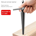 thumbnail image 2 of Symkmb 2 Piece Hand/Drill Bit 2 Purposetapered Reamer 6 Slot Hex Reamer 5-16mm / 3-13mm Tapered Metal Black, 2 of 6