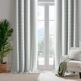 thumbnail image 5 of NICETOWN 100% Blackout Boho Curtain for Bedroom Light Blocking Sounds Reducing Printed Floral Drapes, W52 x L84, Sage Green on White, 2 Panels, 5 of 12