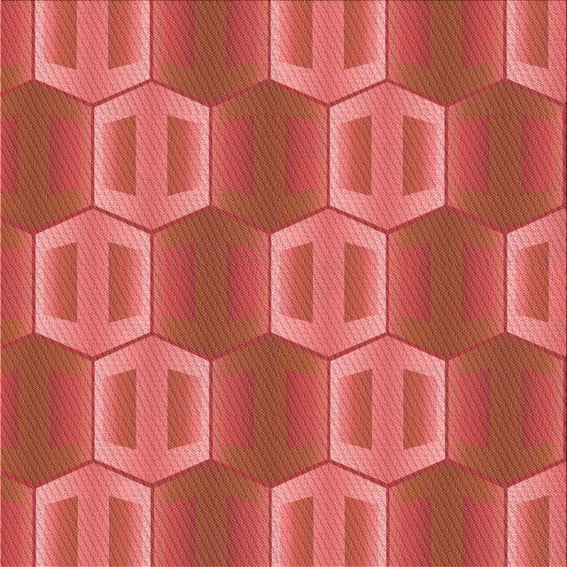 Ahgly Company Tapis d'Intérieur Lavables en Machine, Carrés, Zone Rouge, Tomate de Transition, 8' Carré
