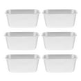 thumbnail image 6 of GOOHOCHY 6Pcs Chiffon Cake Baking Mold Silver Rectangular Non-Stick for Home Use, 6 of 8