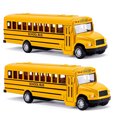 thumbnail image 2 of Paquete de 2 autobuses escolares de 5.5", vehículos de juguete de metal fundido a presión DUNRIOG TOYS DUNRIOG TOYS, 2 of 2