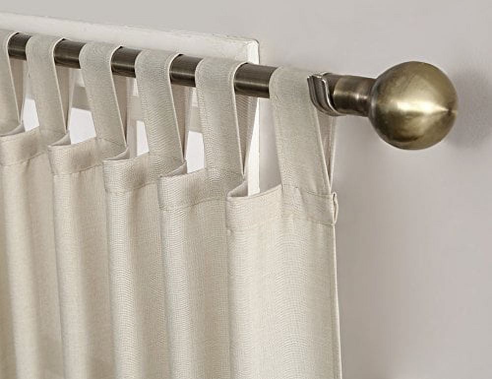 No. 918 Farrell Semi-Sheer Tab Top Curtain Panel40" x 63", Ecru