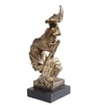 thumbnail image 1 of Estatua hecha a mano de resina Adorno de escultura de arte abstracto Decoración de escritorio de oficina en casa, Oro Speravity HA8283-02B, 1 of 6