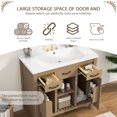 EUROCO 36" Bathroom Vanity with Sink,Modern Bathroom Storage Cabinet ...