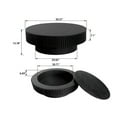 thumbnail image 2 of Kevinplus  39.37'' Round Coffee Table with Storage Solid Wood Veneered for Living Room, Bedroom, Apartment or Office, Black, 2 of 9