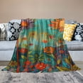 thumbnail image 2 of Chilfamy Throw Blanket for Couch Oil Painting Colorful Garden Flowers Flannel Throw Blanket Farmhouse Flower Blanket  Home Decor for Bed Couch Chair Living Room for Adults, 2 of 6
