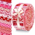 thumbnail image 1 of Rollo de tela Ganeen para el día de San Valentín, 60 unidades, tiras de algodón, 1 of 7
