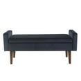thumbnail image 1 of HomePop Fulton Velvet Storage Bench, Multiple Colo, 1 of 5