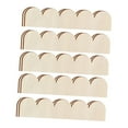 thumbnail image 4 of Dualoai 10Pcs Fan Shape Decorative Wood Trim Moulding Trims DIY Handcraft Decor Wood Molding for Picture Frame Door Wall Fence Window 40cmx9cmx0.3cm, 4 of 9
