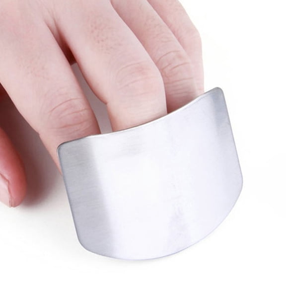 Raindrops Stainless Steel Finger Protectors for Cutting and Chopping Kitchen Tools Safe Home Use Silver 4pcs