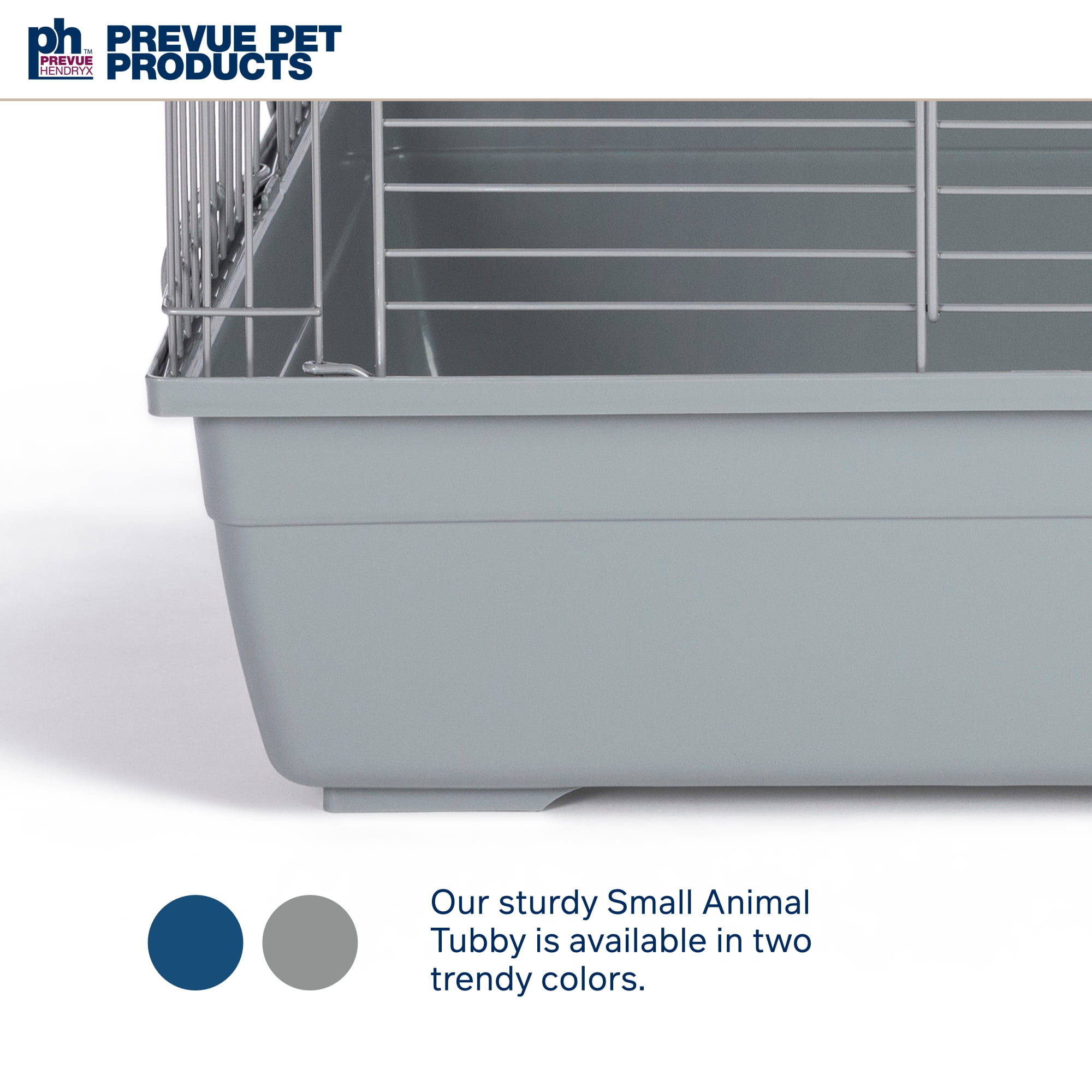 Prevue Pet Products Medium Rectangular Small Animal Rabbit Tubby with Gray Base
