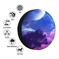 thumbnail image 4 of Gukieu Dreamy Colorful Starry Sky Print Car Tire Cover, Adjustable Waterproof and Dustproof Tire Protection Cover, Suitable for SUV, Truck, Van-17 inch, 4 of 6